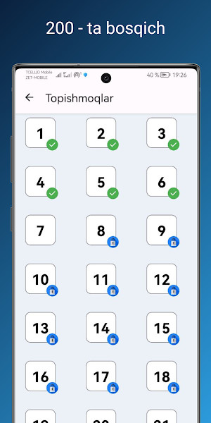 Topishmoqlar o'yini 2024 Screenshot 1
