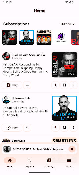 Podcast+ Screenshot 0