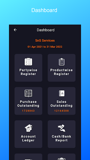 SnS Simple Accounts Screenshot 1