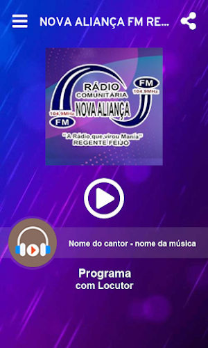 NOVA ALIANÇA FM REGENTE Screenshot 0