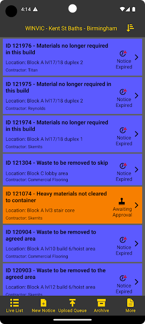 Waste Management Obstructions Screenshot 0