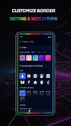 LED Edge Lighting & Wallpapers Screenshot 2