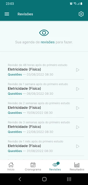 Meu Planner de Estudos Screenshot 2