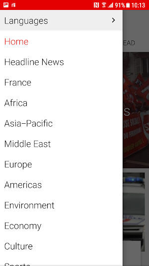 RFI - Radio France Internationale,  live news Screenshot 2