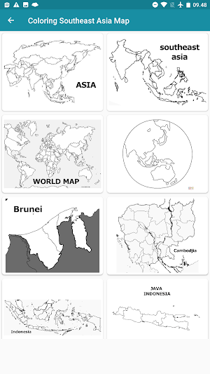 southeast Asia Coloring Map Screenshot 1