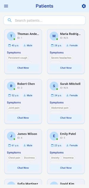 VirtualPatient Chat Screenshot 3