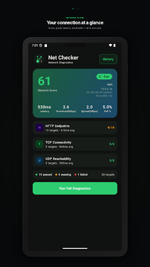 Network Checker - test connect Screenshot 0