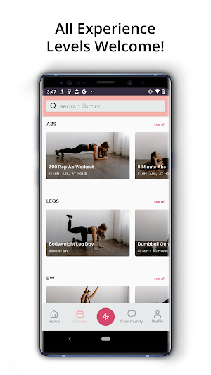 Lift with Liv: Gym Workouts + Home Workouts Screenshot 2