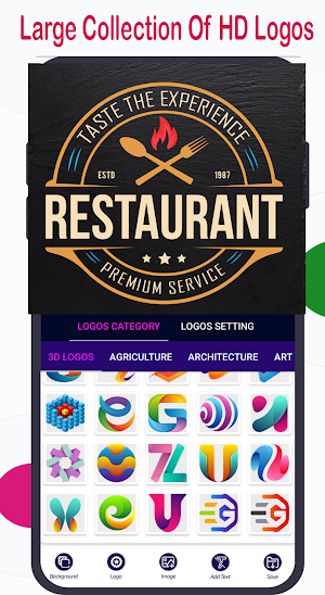 Logo Maker : 3D Graphic Design Screenshot 1