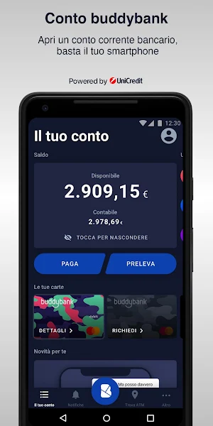 buddybank - Conto e carta Screenshot 1