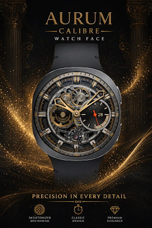 Aurum Calibre Watch Face Screenshot 2