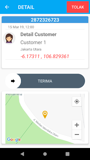 MixGPS Job Dispatch Screenshot 2