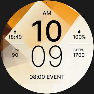 Brown Sporty Fit Watch Face Screenshot 3