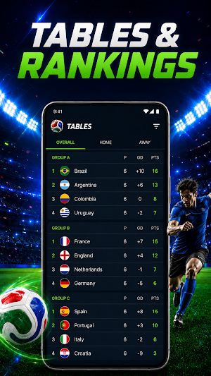 Live Score: Football Updates Screenshot 2