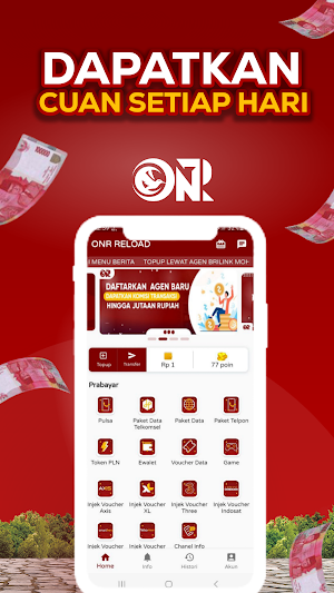 Onr Reload - Agen Pulsa Murah Screenshot 2