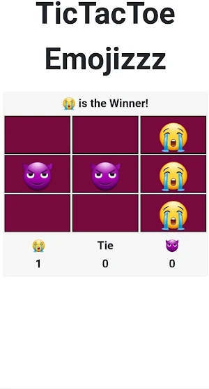 TicTacToe Emoji Screenshot 1