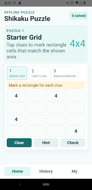 Shikaku Puzzle Screenshot 0