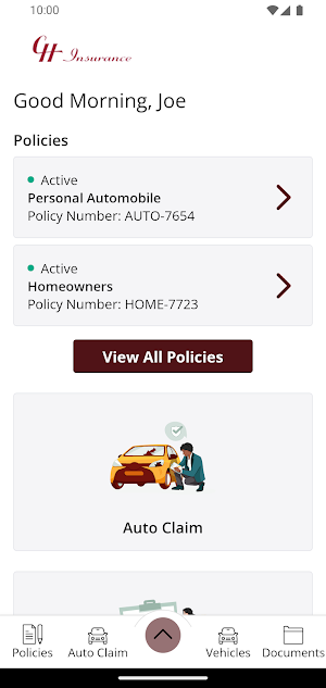 CH Insurance Screenshot 1
