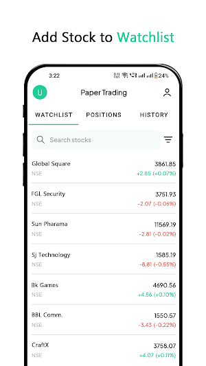 Paper Trading - Mobile Trading Screenshot 1