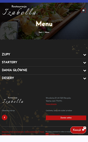 Restauracja Izabella Screenshot 2