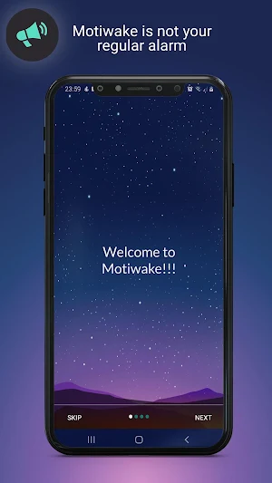 Motiwake - Motivational Alarm Clock Screenshot 0