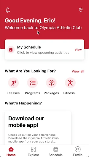 Olympia Athletic Club Screenshot 0