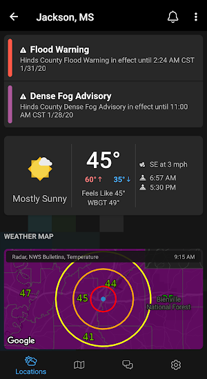 WeatherSentry Screenshot 2