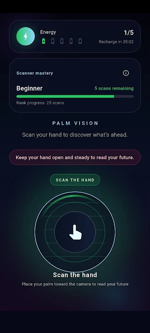 Fortune & Palmistry: Scanner Screenshot 0