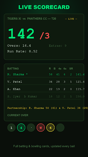 Cricket Scoreboard Screenshot 0