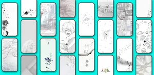 White Aesthetic Wallpaper Screenshot 0