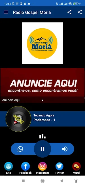 Rádio Gospel Moriá Screenshot 0
