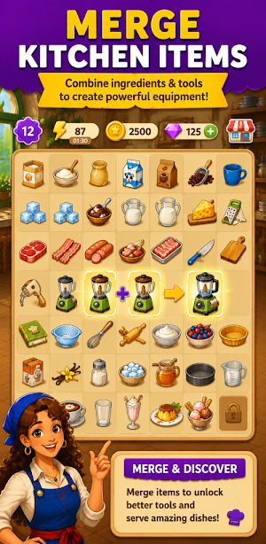 Merge Hotel Chef, Merging Game Screenshot 0