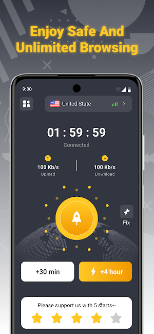 TurboNet Proxy- Safe & Fast Screenshot 0