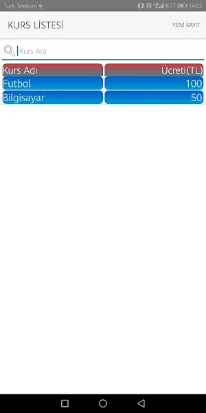 Üye Takip Sistemi Screenshot 3