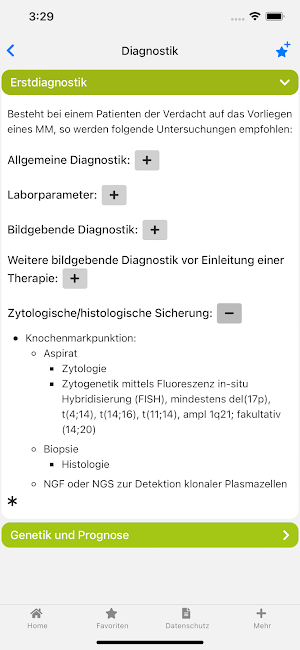 Multiples Myelom onkowissen Screenshot 1