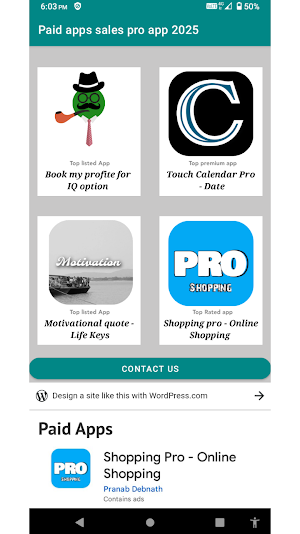Paid Apps Sales Pro App 2025 Screenshot 1