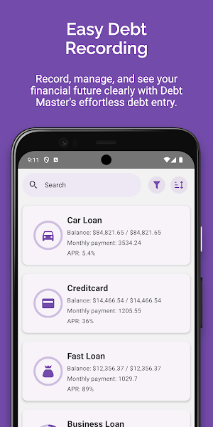 Debt Tracker Master Screenshot 2