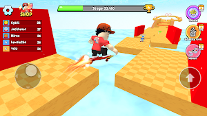 Obby Skateboard: Easy Parkour Screenshot 1