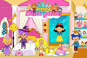 My Pretend Fairytale Land - Kids Royal Family Game Screenshot 1