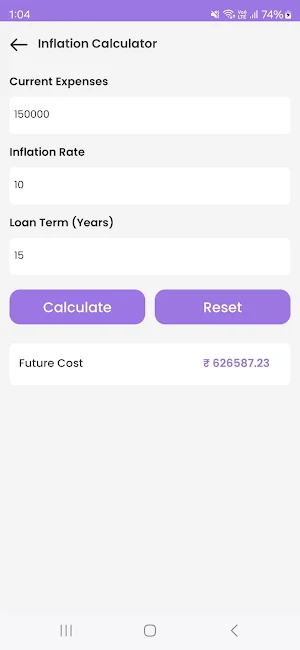 LoanPro - EMI Loan Calculator Screenshot 2