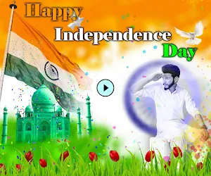 Independence day video maker - Photo frame Screenshot 0