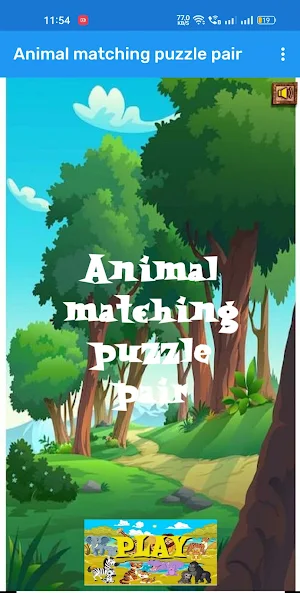Animal matching puzzle pair Screenshot 0