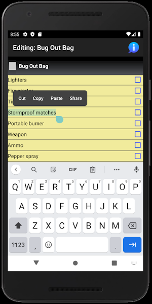 Yesorno checklist manager Screenshot 3