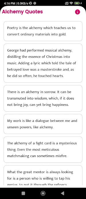 Alchemy Quotes and Sayings Screenshot 0