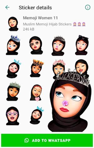 Memoji Islamic Muslim Stickers for WhatsApp Screenshot 0