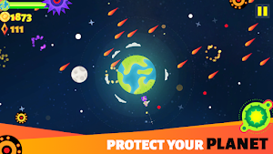 Planet Defender Galaxy War : Offline Screenshot 1