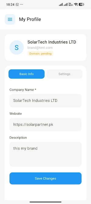 Solar Partner Screenshot 2