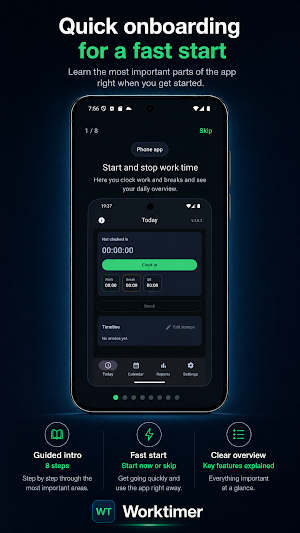 Worktimer Time Tracking Screenshot 1
