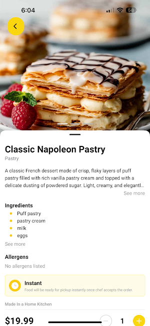 HomeFoods Screenshot 2