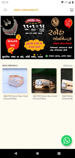 Sneh Ornaments - Online Jewellery Showroom App Screenshot 1